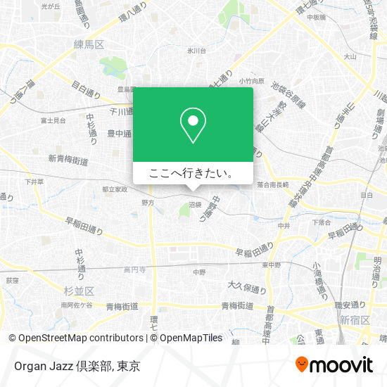 Organ Jazz 倶楽部地図