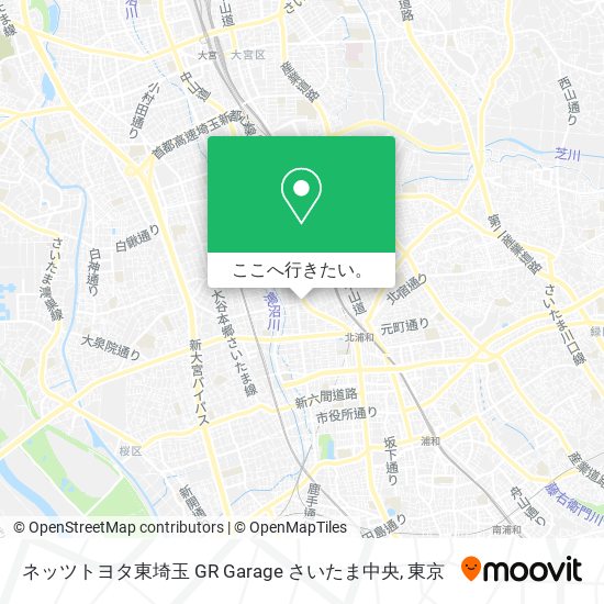 ネッツトヨタ東埼玉 GR Garage さいたま中央地図