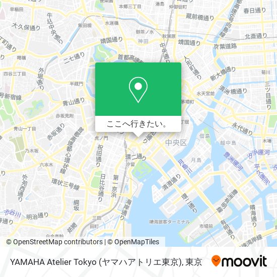 YAMAHA Atelier Tokyo (ヤマハアトリエ東京)地図