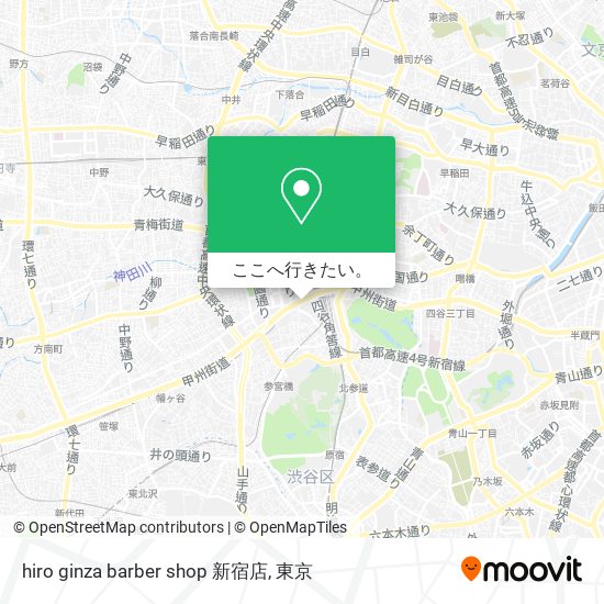 hiro ginza barber shop 新宿店地図