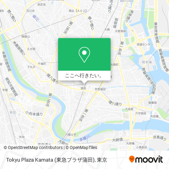 Tokyu Plaza Kamata (東急プラザ蒲田)地図