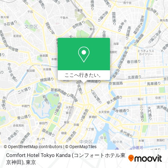 Comfort Hotel Tokyo Kanda (コンフォートホテル東京神田)地図