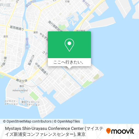Mystays Shin-Urayasu Conference Center (マイステイズ新浦安コンファレンスセンター)地図