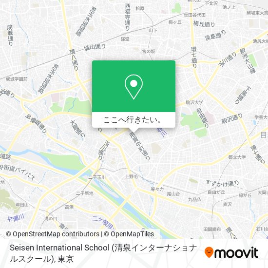 Seisen International School (清泉インターナショナルスクール)地図
