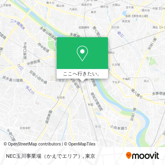 NEC玉川事業場（かえでエリア）地図