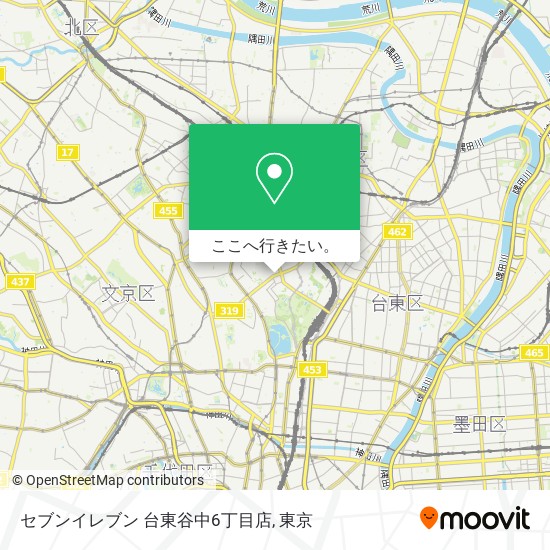 セブンイレブン 台東谷中6丁目店地図