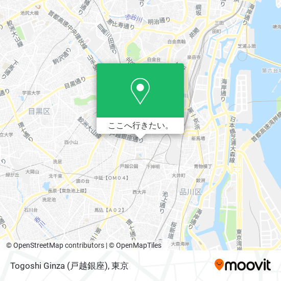 Togoshi Ginza (戸越銀座)地図