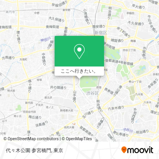 代々木公園 参宮橋門地図