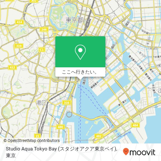 Studio Aqua Tokyo Bay (スタジオアクア東京ベイ)地図
