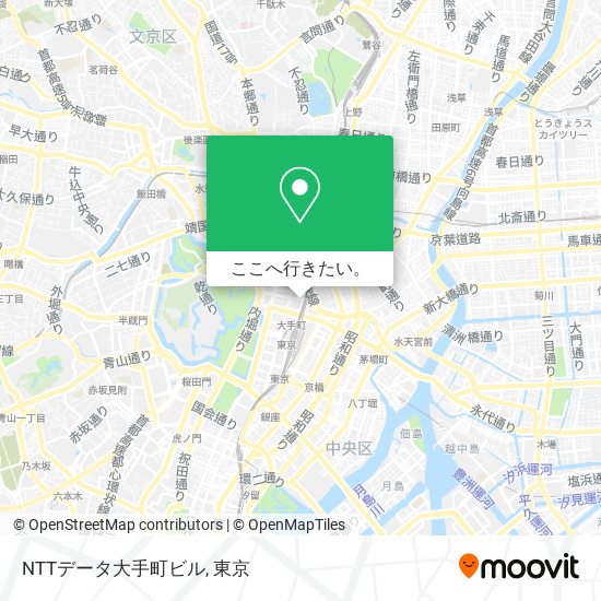NTTデータ大手町ビル地図