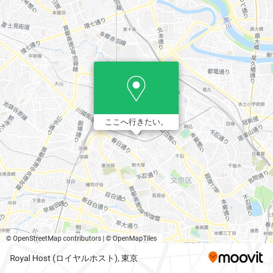 Royal Host (ロイヤルホスト)地図