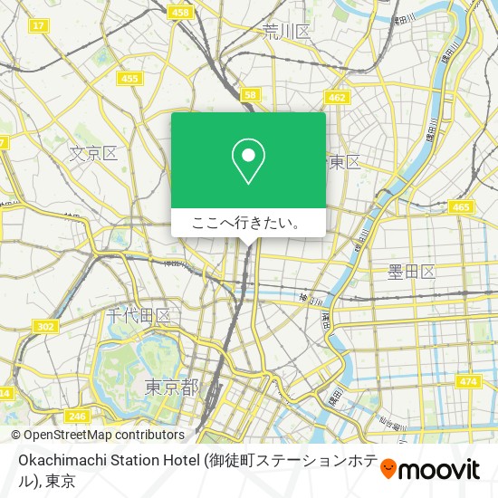 Okachimachi Station Hotel (御徒町ステーションホテル)地図