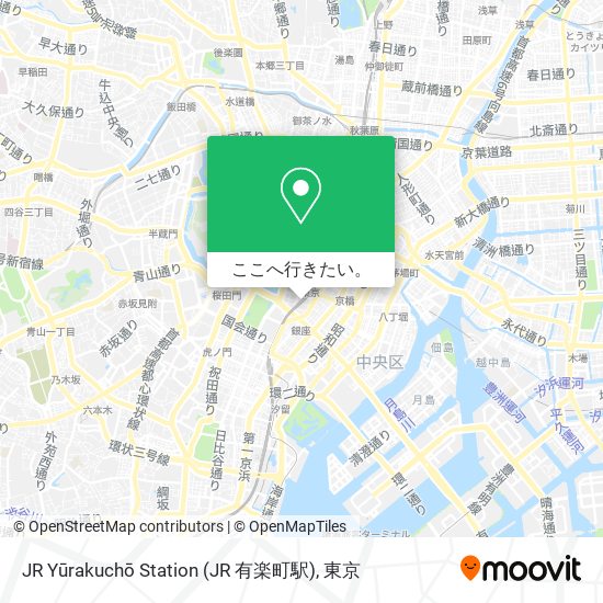 JR Yūrakuchō Station (JR 有楽町駅)地図