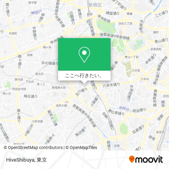 HiveShibuya地図