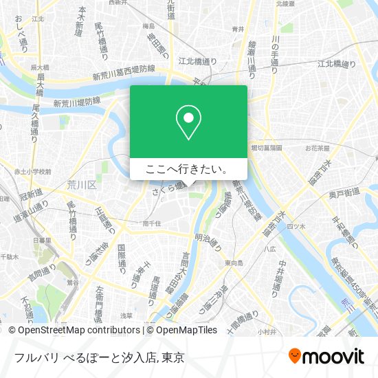 フルバリ べるぽーと汐入店地図