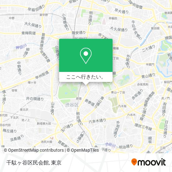 千駄ヶ谷区民会館地図