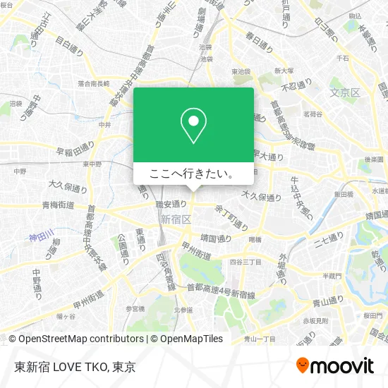 東新宿 LOVE TKO地図