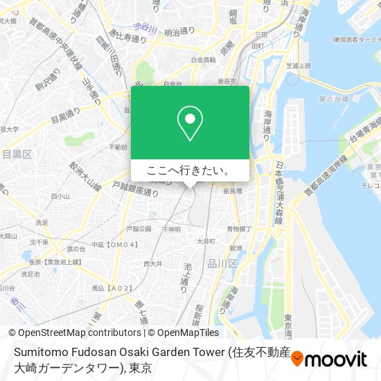 Sumitomo Fudosan Osaki Garden Tower (住友不動産大崎ガーデンタワー)地図