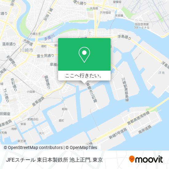 JFEスチール 東日本製鉄所 池上正門地図