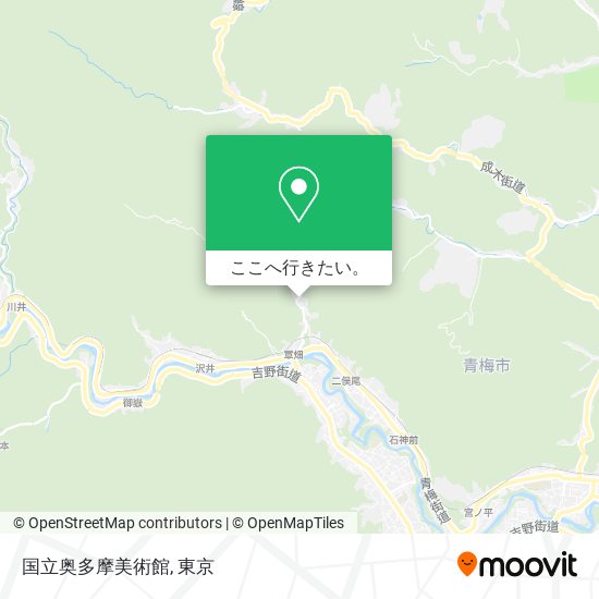 国立奥多摩美術館地図