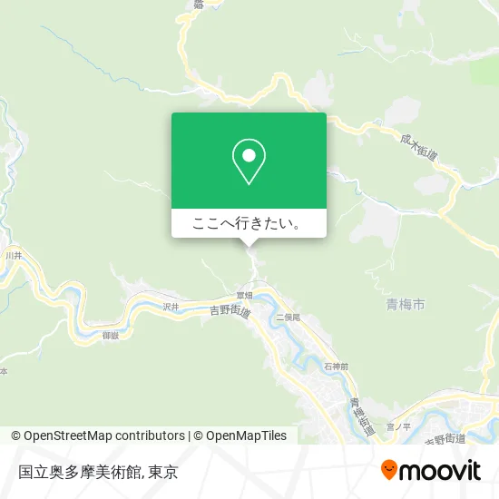 国立奥多摩美術館地図