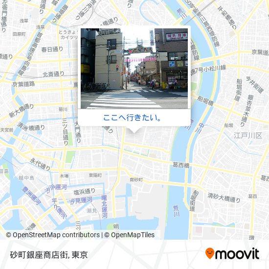 砂町銀座商店街地図