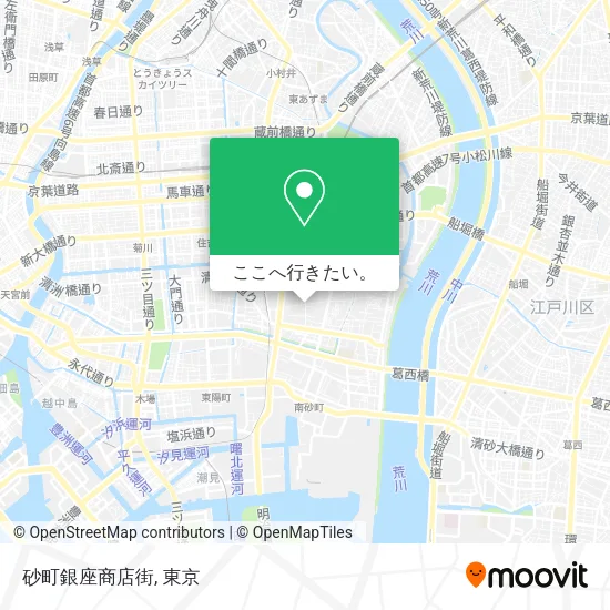 砂町銀座商店街地図