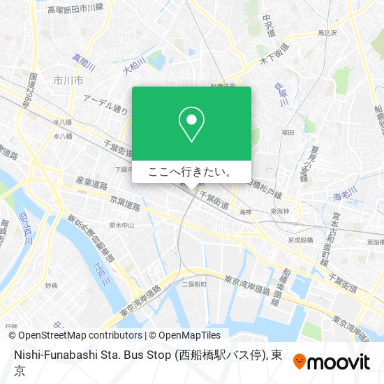 Nishi-Funabashi Sta. Bus Stop (西船橋駅バス停)地図