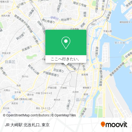 JR 大崎駅 北改札口地図