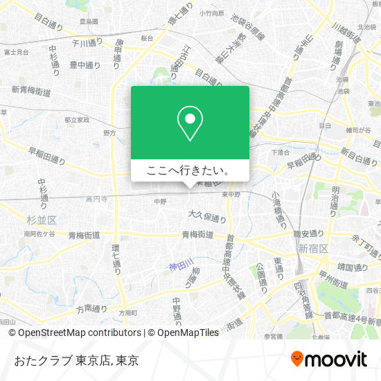 おたクラブ 東京店地図