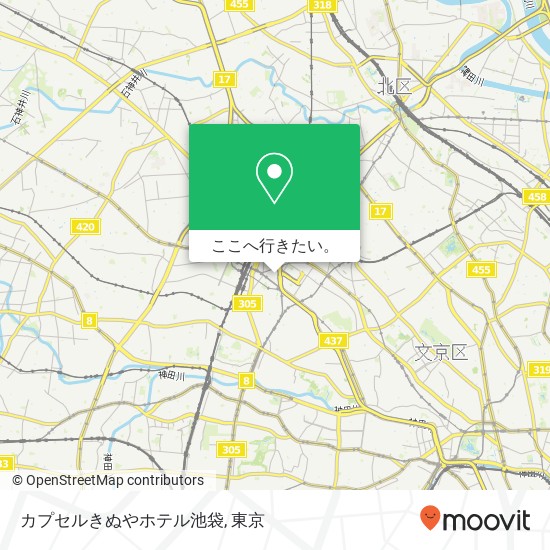 カプセルきぬやホテル池袋地図