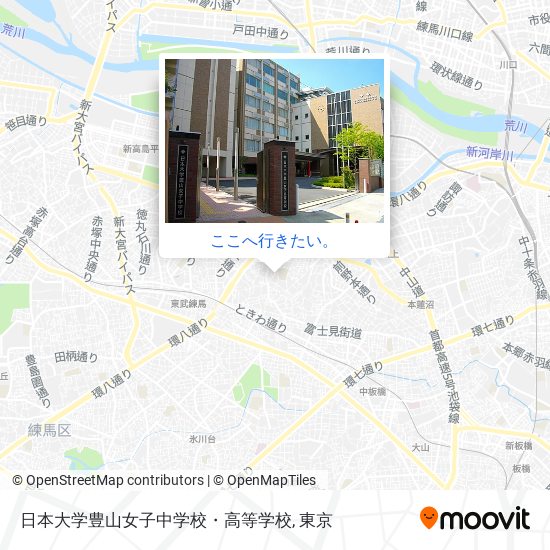 日本大学豊山女子中学校・高等学校地図