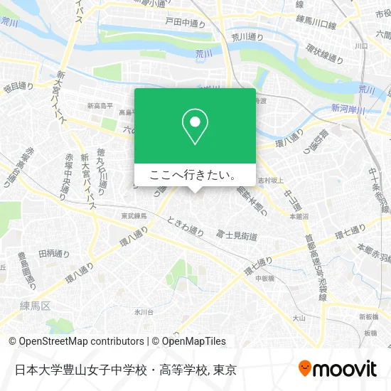 日本大学豊山女子中学校・高等学校地図