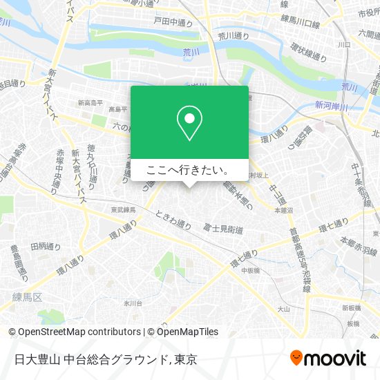 日大豊山 中台総合グラウンド地図