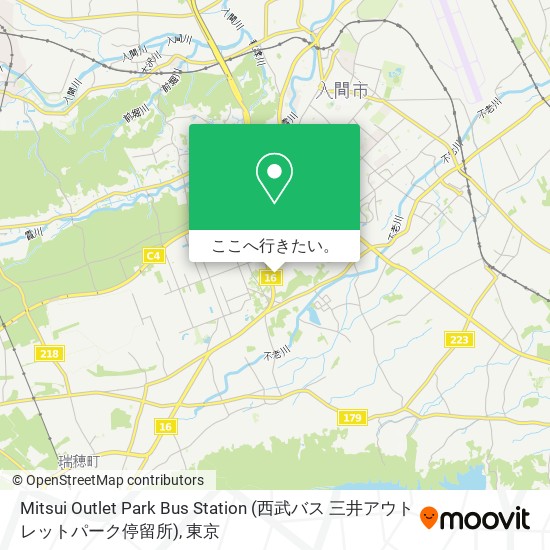 バス または 地下鉄 メトロで入間市のmitsui Outlet Park Bus Station 西武バス 三井アウトレット パーク停留所 への行き方