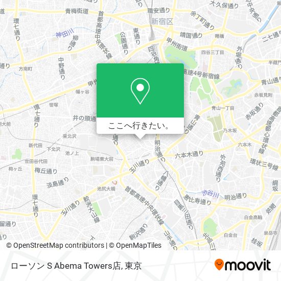 ローソン S Abema Towers店地図