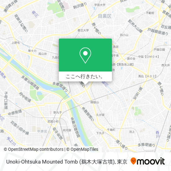 Unoki-Ohtsuka Mounted Tomb (鵜木大塚古墳)地図