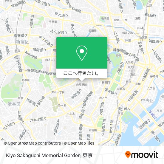 Kiyo Sakaguchi Memorial Garden地図