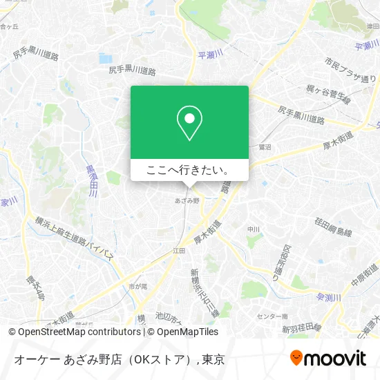 オーケー あざみ野店（OKストア）地図