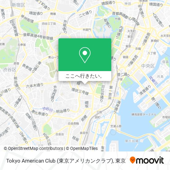 Tokyo American Club (東京アメリカンクラブ)地図