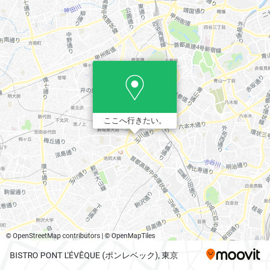 BISTRO PONT L'ÉVÊQUE (ポンレベック)地図