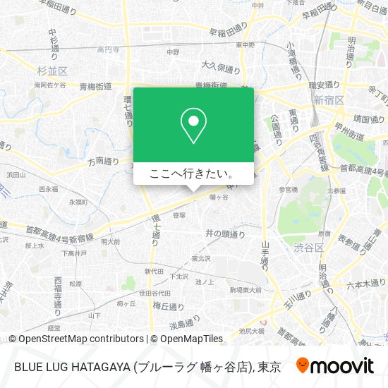 BLUE LUG HATAGAYA (ブルーラグ 幡ヶ谷店)地図