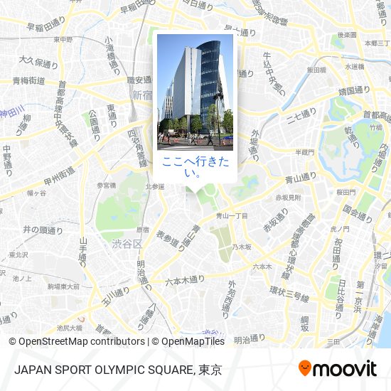 JAPAN SPORT OLYMPIC SQUARE地図