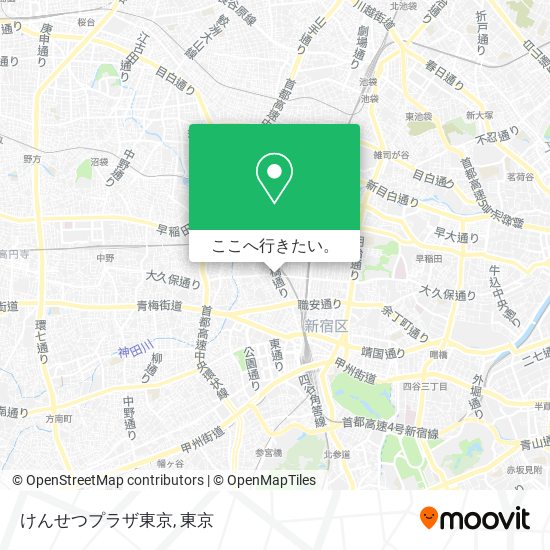 けんせつプラザ東京地図