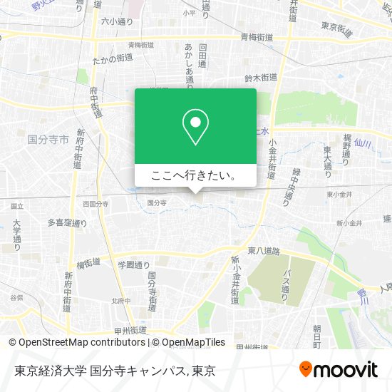 東京経済大学 国分寺キャンパス地図