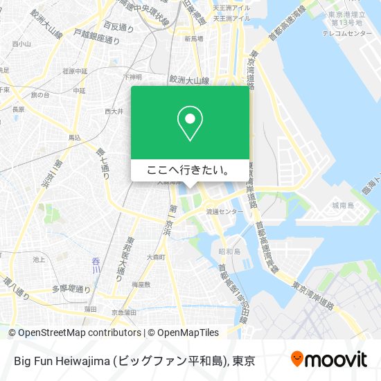 Big Fun Heiwajima (ビッグファン平和島)地図