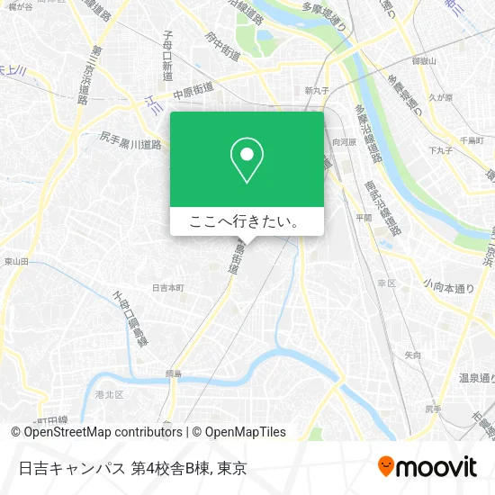 日吉キャンパス 第4校舎B棟地図
