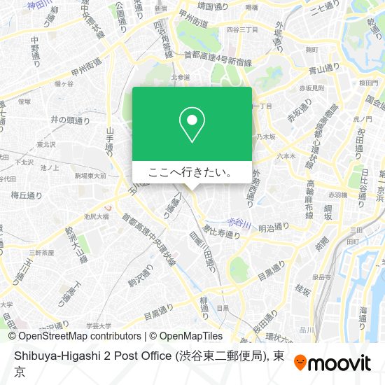 Shibuya-Higashi 2 Post Office (渋谷東二郵便局)地図
