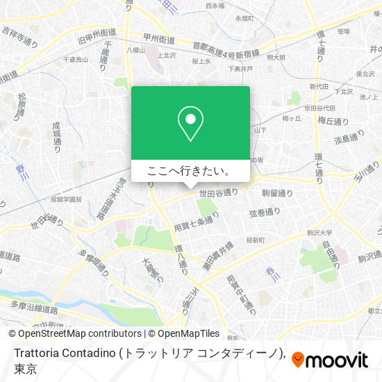 Trattoria Contadino (トラットリア コンタディーノ)地図