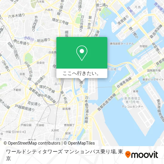 ワールドシティタワーズ マンションバス乗り場地図